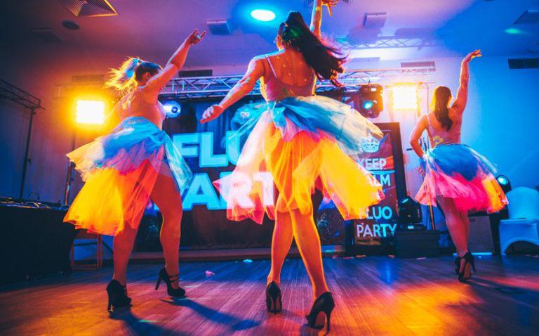 fluo dancers, colours, impreza firmowa fluo