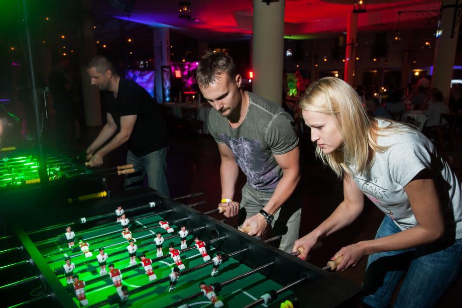 piłkarzyki, zawody na evencie