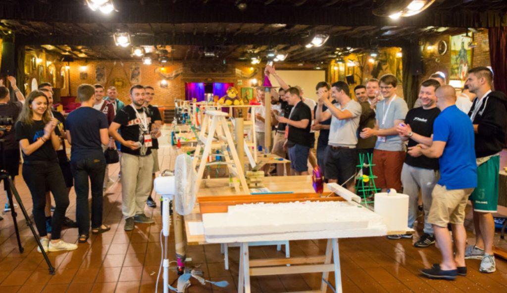 imprezy firmowe pomysły, maszyna Goldberga