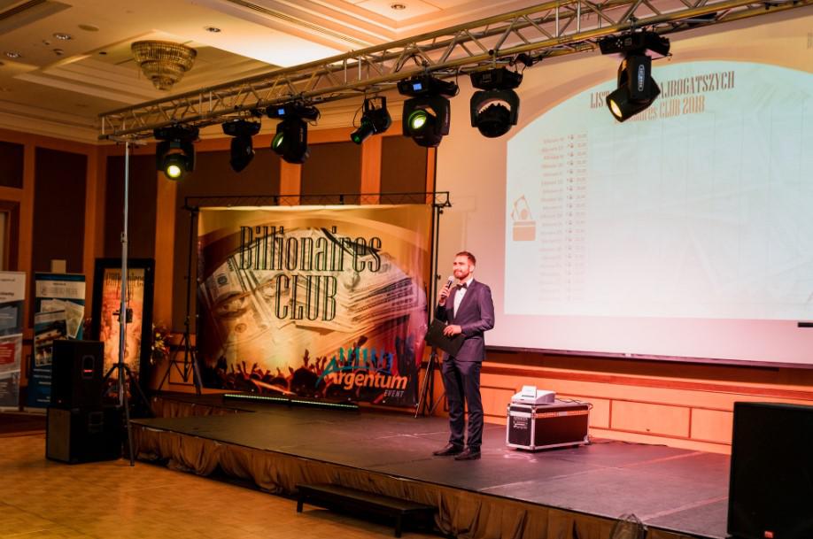 konferansjer, impreza billionaires club