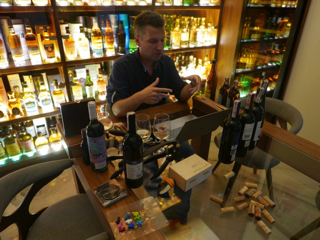 sommelier, degustacja win online