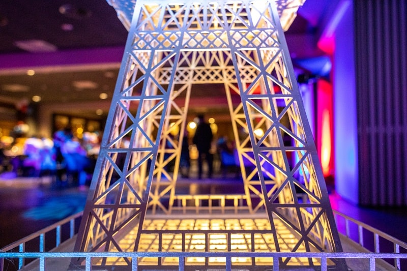 dekoracja na evencie "wieczór w paryżu"