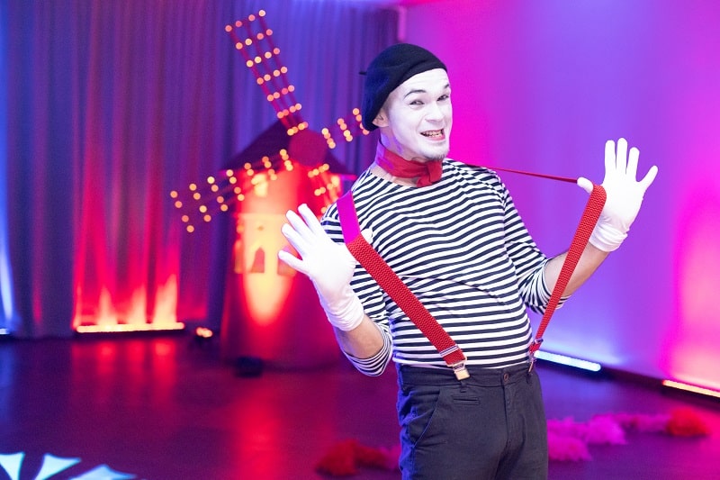 mim, pantomima, impreza w stylu paryża