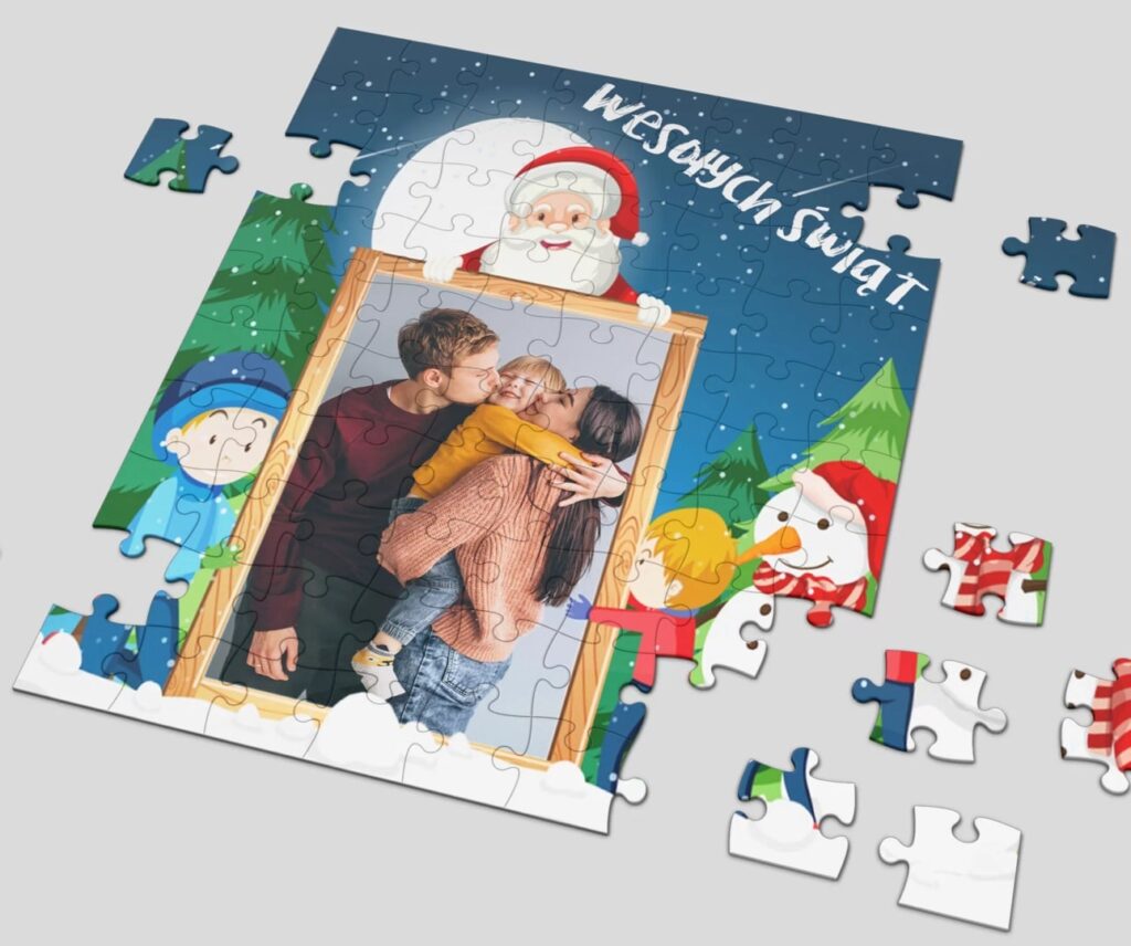 świąteczne puzzle na event dla dzieci