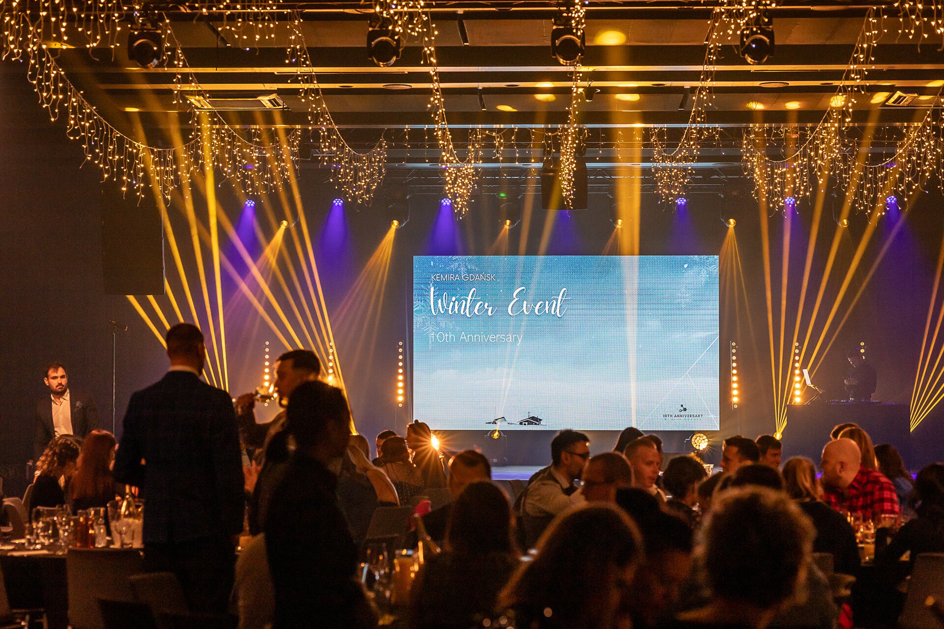 Jubileusz 10-lecia Kemira Gdańsk – Winter Event z profesjonalną scenografią i oświetleniem